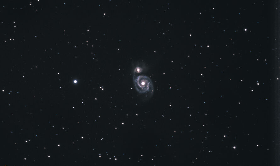 M 51 – Spiralgalaxie im Sternbild Jagdhunde