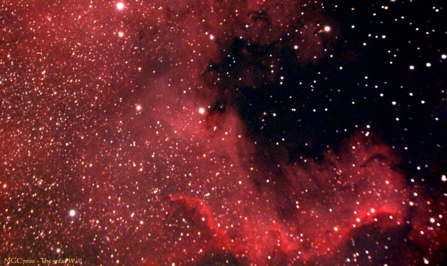 Die große Mauer des Nordamerikanebels (NGC 7000)