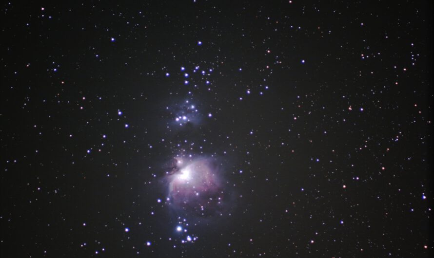 Region um den Orion-Nebel (M42) und der Running Man Nebel (NGC1977) IM Sternbild Orion