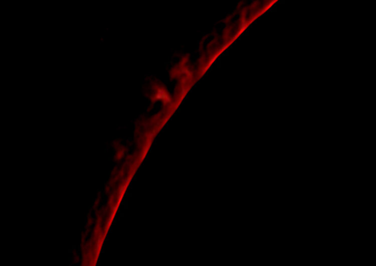Protuberanzen der Sonne vom 25.03.2017