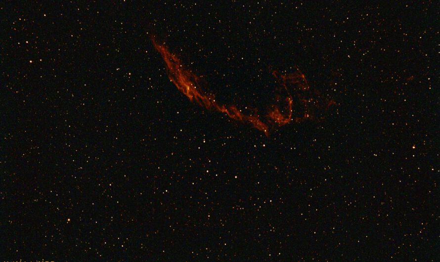 Veil-Nebel (NGC6992) im Sternbild Schwan in Hα