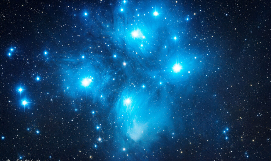 M 45 – Die Plejaden im Sternbild Stier
