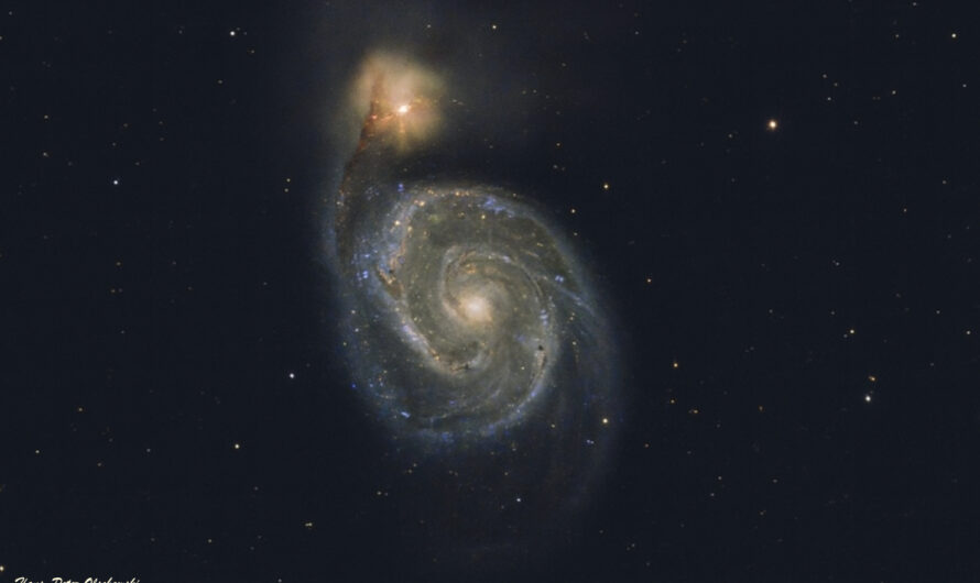 M 51 – Spiralgalaxie im Sternbild Jagdhunde