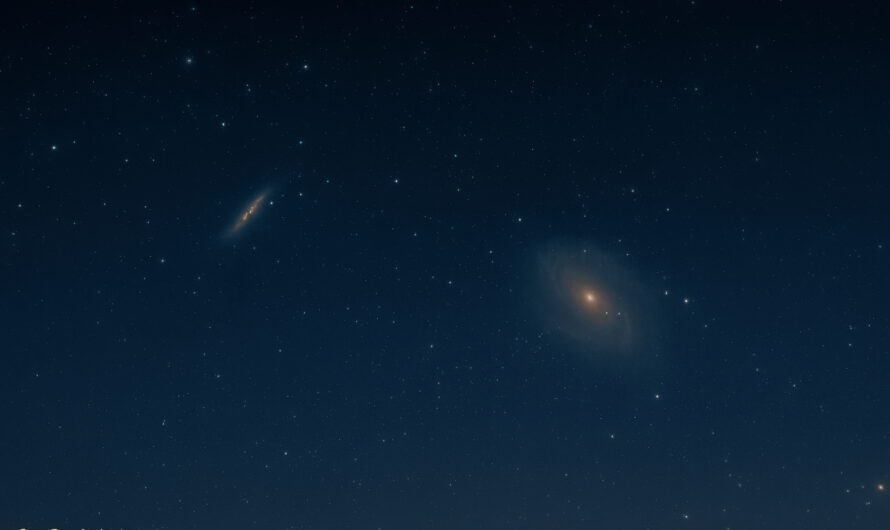 Die Bodes- und die Zigarrengalaxie im Sternbild Großer Bär