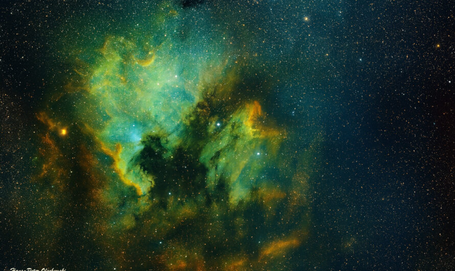 Nordamerika- und Pelikannebel im Sternbild Schwan