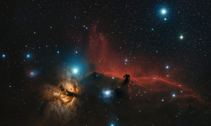 Flammen- und Pferdekopfnebel im Sternbild Orion